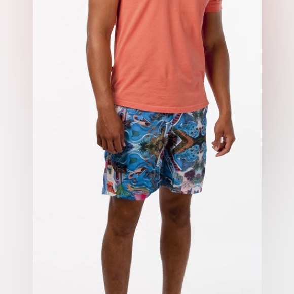 Tabs Swim Trunks Bermuda Shorts Graham Foster 2.0 Limited Ed Men's Size 32 - Picture 1 of 9